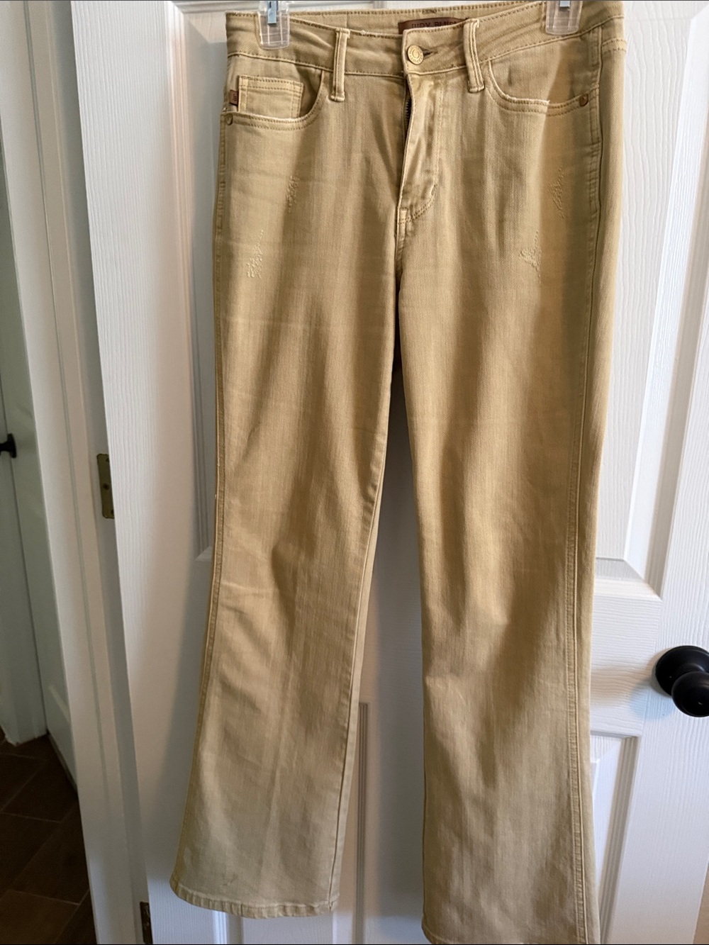 Judy Blue Tan High-Rise Bootcut Jeans